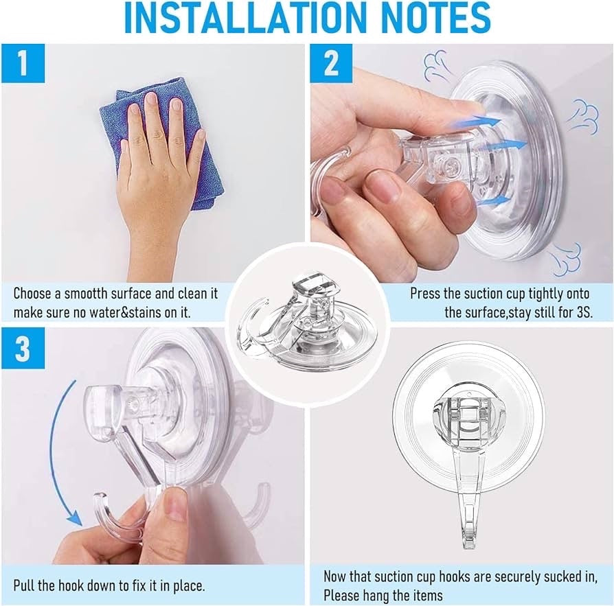 Suction Cups (4) for Soft Screen 60"