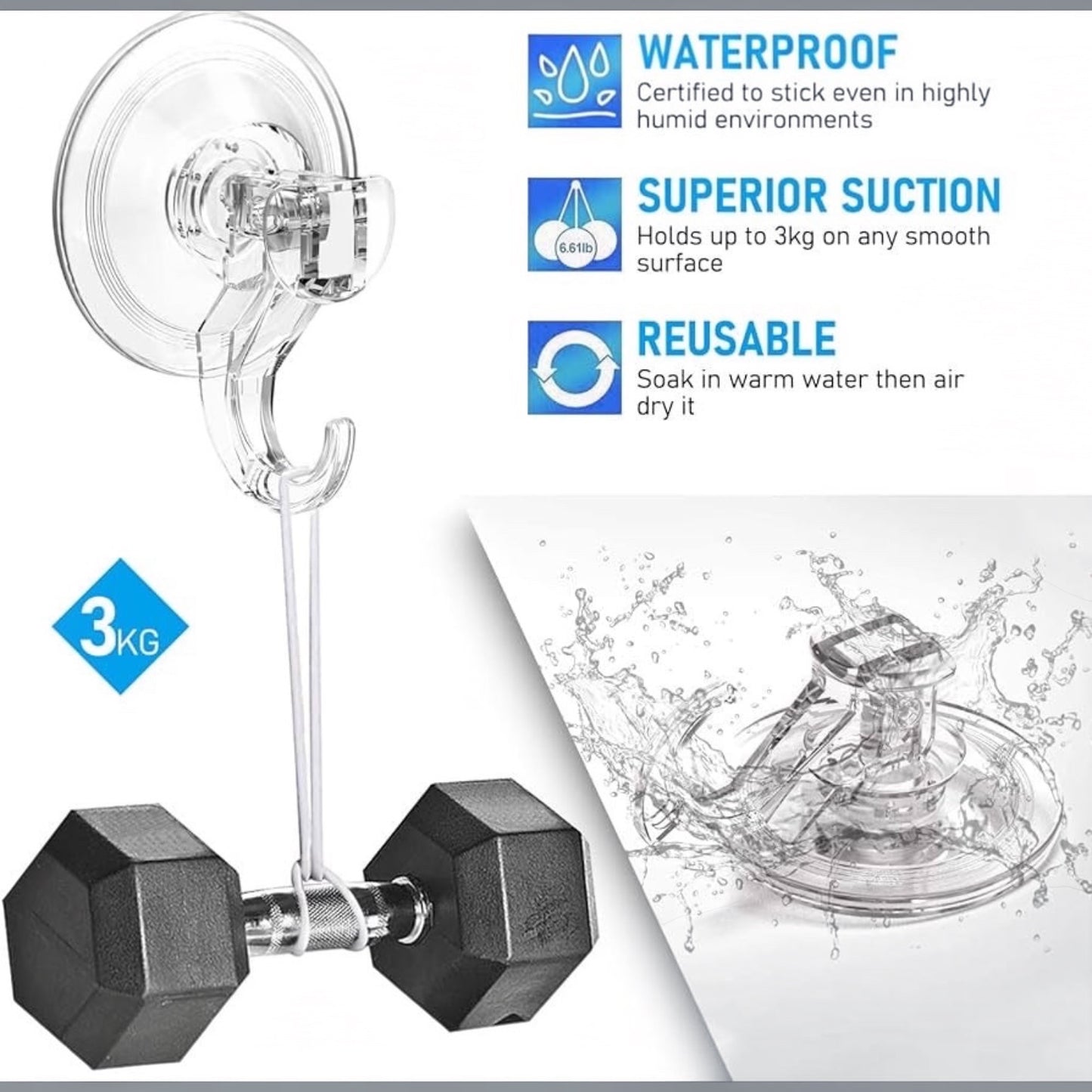 Suction Cups (4) for Soft Screen 60"